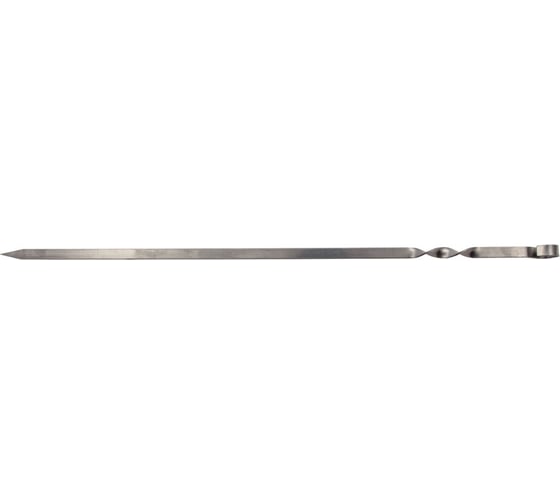 Плоский шампур PALISAD 750х12х2 мм, нерж. сталь, 69658