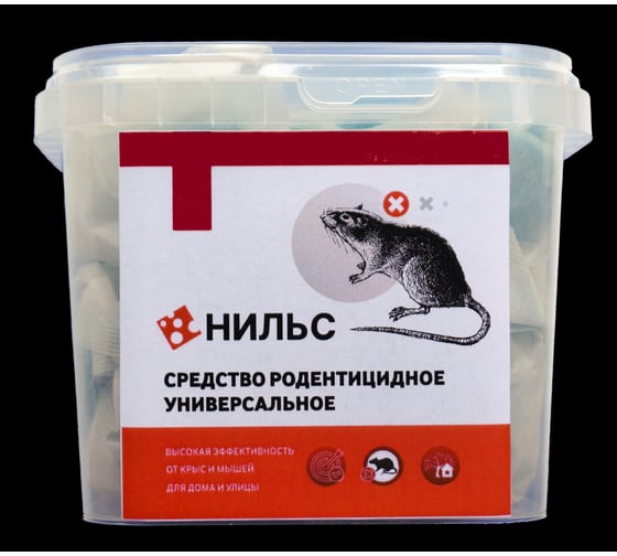 Средство от крыс и мышей INTERFIX НИЛЬС, 10кг, ведро 31766 1