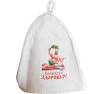 Шапка для бани Банная забава с принтом Крепкого здоровья 4364868