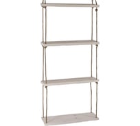 Полка с веревочным креплением Доброе дерево Светлая 5165179