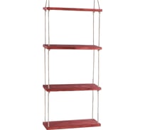 Полка с веревочным креплением Доброе дерево Темная 5165178