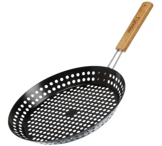 Решетка барбекю Гурман 300х400х14 мм, металл, рукоятка дерево CB6104 503174 1