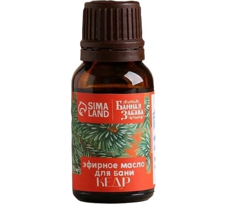 Эфирное масло Банная забава Кедр 15 мл 7151096