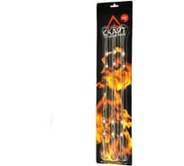 Плоский шампур из хромированной стали Kamille 6 шт., 44.5x1x0.1 см 711