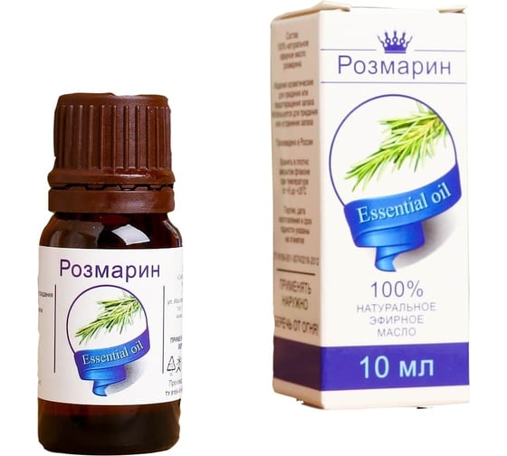 Эфирное масло Сималенд Розмарин флакон-капельница, 10 мл 1857704 1