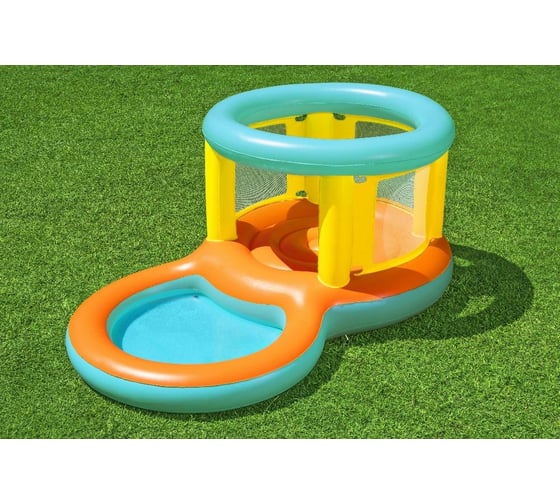 Игровой бассейн с батутом Bestway Джамптория 239x142x102 см, 70 л, 3-6 лет 52385 BW