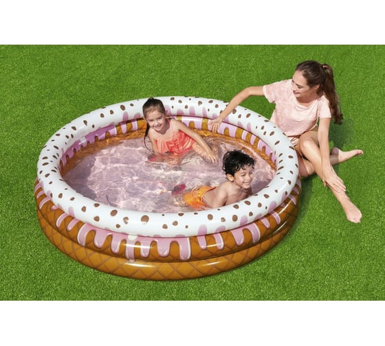 Детский надувной бассейн Bestway Праздник мороженого 160x38 см, 390 л, от 2 лет 51144 BW 006175