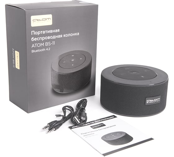 Колонка Atom Evolution Атом BS-11 4х3 Вт, 2500 м*Ач, hands free 14015