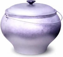 Казан с крышкой ООО Силумин+ 12 л. с дужкой без покрытия БКД12 4811381033176