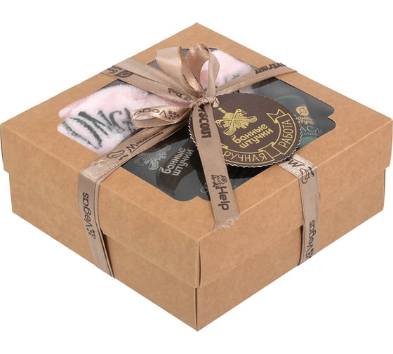 Подарочный набор из 4 предметов Банные Штучки Просто так! косметическая повязка, бурлящий шар, соляной скраб, масло 33528 1