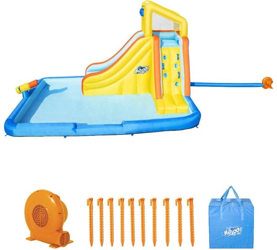 Водный игровой-центр с разбрызгивателем и горкой BestWay Beachfront Bonanza 448x311x266 см 53349 BW