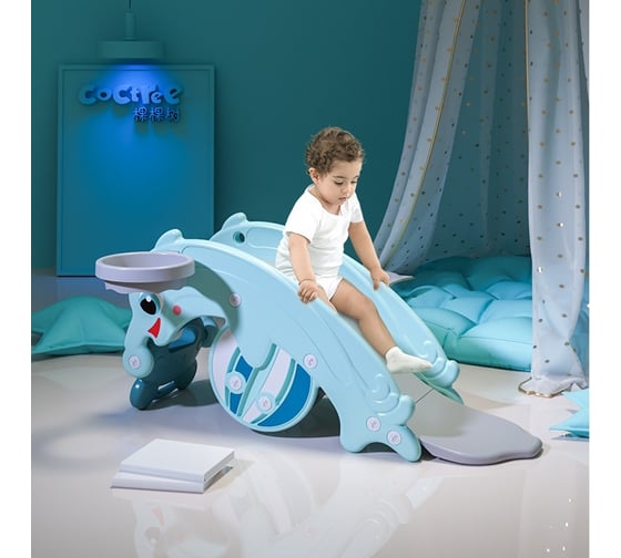 Горка/качалка Perfetto sport Дельфин PS-037-М ментол СГ000005250