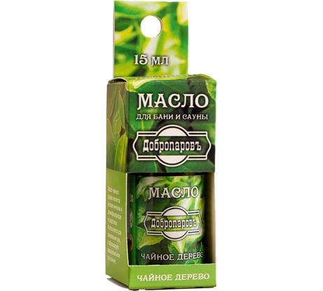 Эфирное масло Добропаровъ Чайное дерево с подвесом, 15 мл 7475164