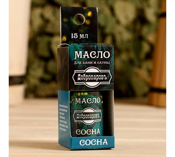 Эфирное масло Добропаровъ Сосна с подвесом, 15 мл 7475162