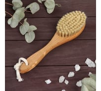 Щётка для сухого массажа Сималенд натуральная щетина, 230x54x16 мм, 79 пучков 5372638