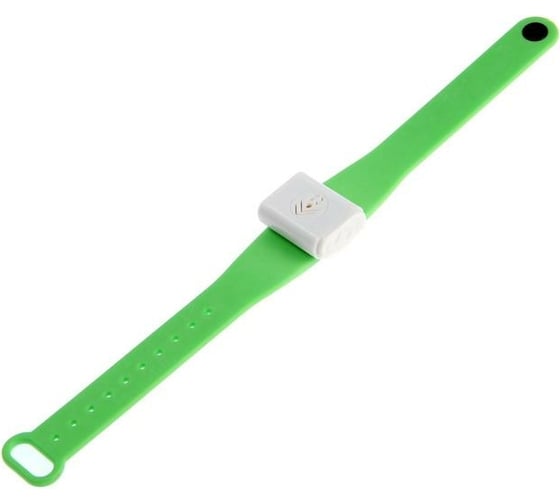 Наручный ультразвуковой отпугиватель комаров LUAZON LRI-01 8 м², LR-44, зеленый 5393274