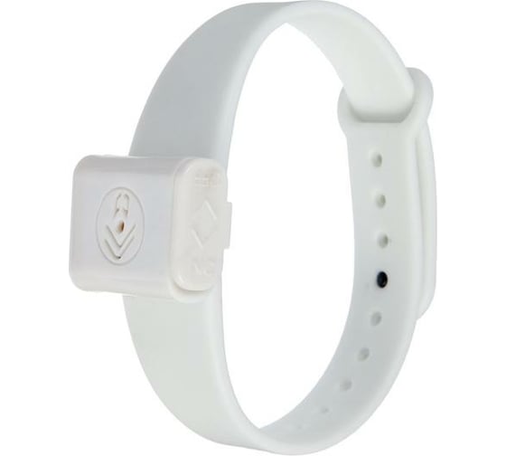 Наручный ультразвуковой отпугиватель комаров LUAZON LRI-01 8 м², LR-44, белый 5393272
