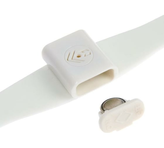 Наручный ультразвуковой отпугиватель комаров LUAZON LRI-01 8 м², LR-44, белый 5393272