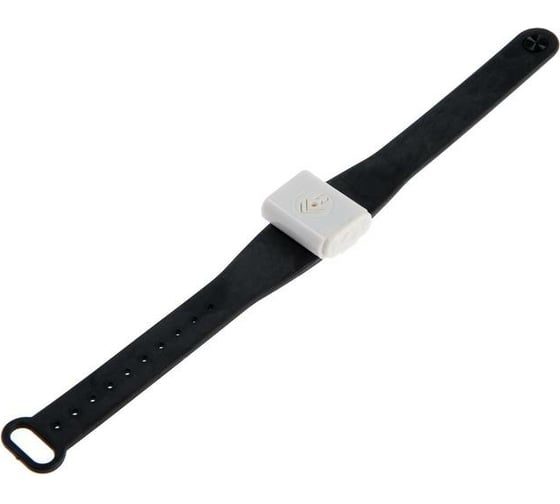 Наручный ультразвуковой отпугиватель комаров LUAZON LRI-01 8 м², LR-44, черный 5393271