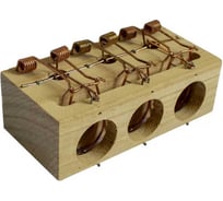 Мышеловка деревянная тройная WMC TOOLS WMC-TG8002092(48891)