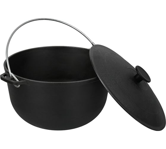 Чугунный казан с крышкой BOYSCOUT 6 л 61544