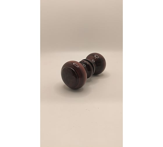 Ручка-кнопка Крепстор деревянная «Классика» большая, лак тёмная, 1 шт. 4665317040161