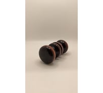 Ручка-кнопка Крепстор деревянная БТ-1, лак тёмный, 1 шт. 4665317040222