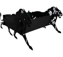 Мангал сборный ТехноАгрегат (львы), с покраской мангал-львы