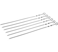 Набор угловых шампуров ТНП 370x10x1 мм, нержавеющая сталь, 6 шт. ПР328