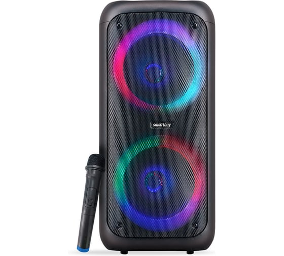 Акустическая система портативная Smartbuy 2.0, 48 Вт, BT, беспр. мик, MP3, FM, черная LAVA SBS-5240
