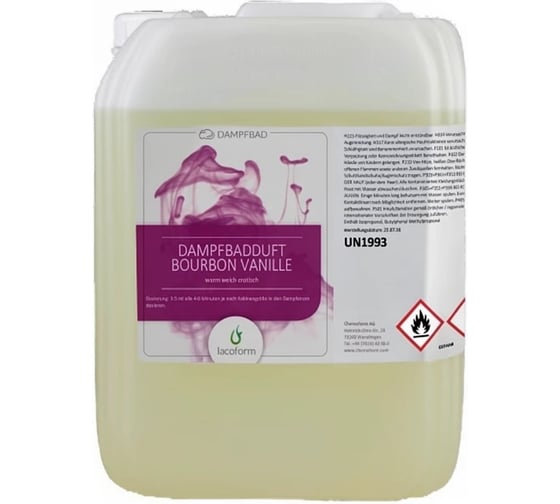 Аромат для саун Lacoform Бурбон-Ваниль 25кг 1449125 1449125