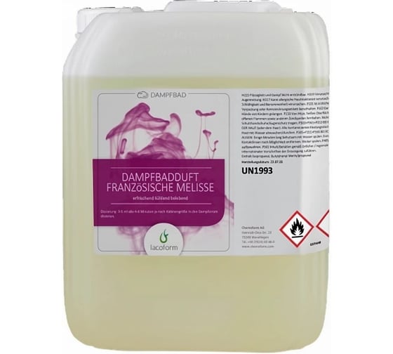 Аромат для парных Lacoform Французская мелисса 25кг 1487025