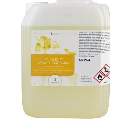 Аромат для саун Lacoform Мексиканский лемонграс 25кг 1408125
