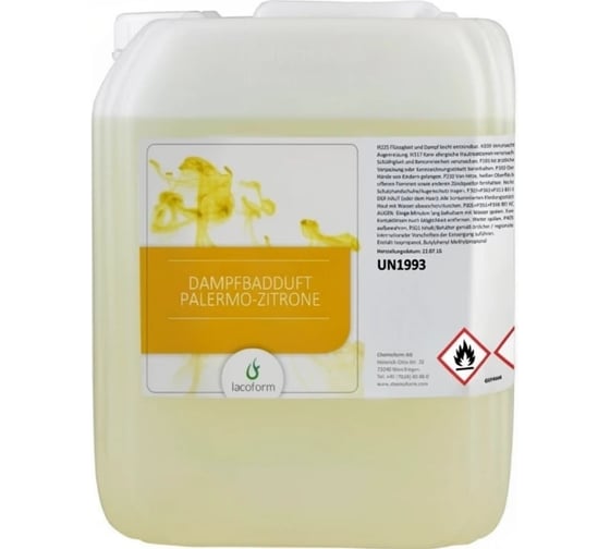 Аромат для саун Lacoform Палермский Лимон 25кг 1444125