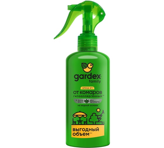 Спрей от комаров Gardex Family 190 мл GR0007