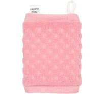 Мочалка рельефная VIVAL брикет, розовый 227106