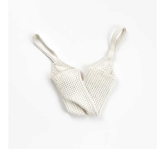 Мочалка длинная рельефная с ручками VIVAL белый 227110