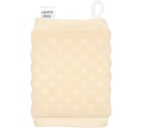 Мочалка рельефная VIVAL брикет, белый 227103