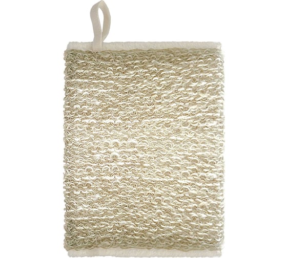 Мочалка VIVAL брикет с хлопком 10694