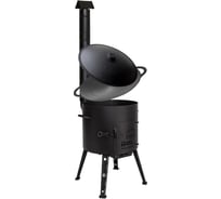 Печь + садж Davr Metall 55 см чугунный с крышкой печь+садж55см+крышка(55)