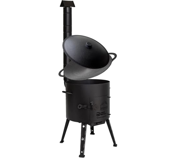 Печь + садж Davr Metall 55 см чугунный с крышкой печь+садж55см+крышка(55)