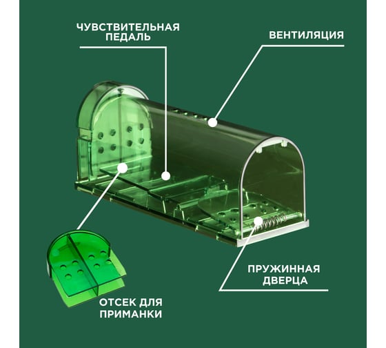 Набор гуманных мышеловок REXANT 2 шт. 71-0101