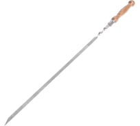 Шампур с деревянной лакированной ручкой СИМАЛЕНД 750x12x2 мм 3310262