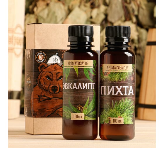 Ароматическое масло Банная забава Самому лучшему банщику, эвкалипт, пихта, 100 мл 3863515 1