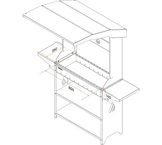 Мангал GRATAR Professional Standart ROOF PSR 3000
