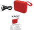 Колонка портативная влагозащищенная Kaigo BS100, 5 Вт, Bluetooth, USB, Micro SD, TWS, FM, красная 514220 3