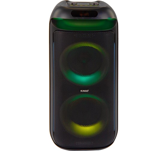 Портативная аудиосистема Kaigo GE-P28A, микрофон и пульт, 80 Вт, EQ, Bluetooth, USB, Micro SD, AUX, LED 514227