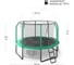 Батут UNIXline SUPREME GAME 10 ft green TRUSUG10GR 2