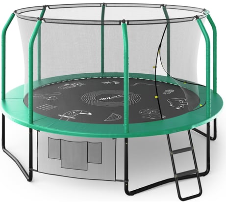 Батут UNIXline SUPREME GAME 12 ft green TRUSUG12GR