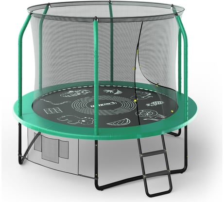Батут UNIXline SUPREME GAME 8 ft green TRUSUG8GR